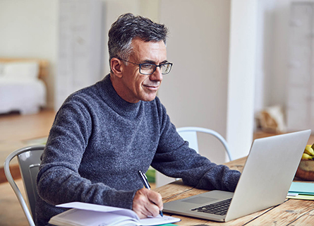 man on laptop